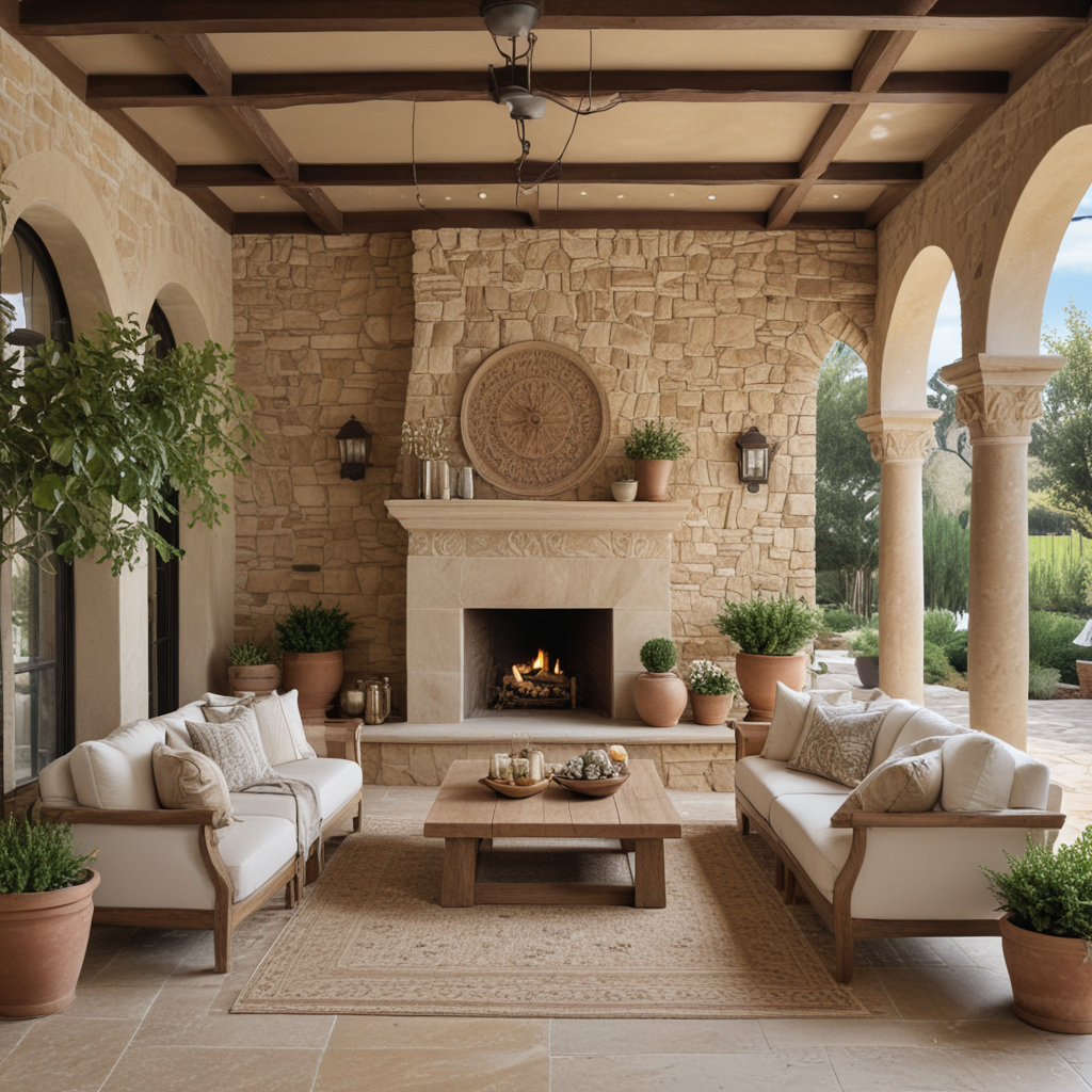 How to Design an Outdoor Living Space with a Tuscan-Inspired Flair