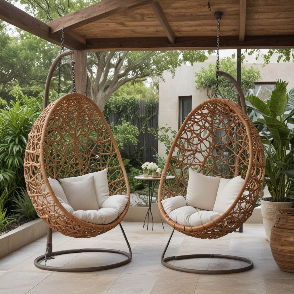 Outdoor Living Spaces: The Art of Outdoor Hanging Pod Chairs