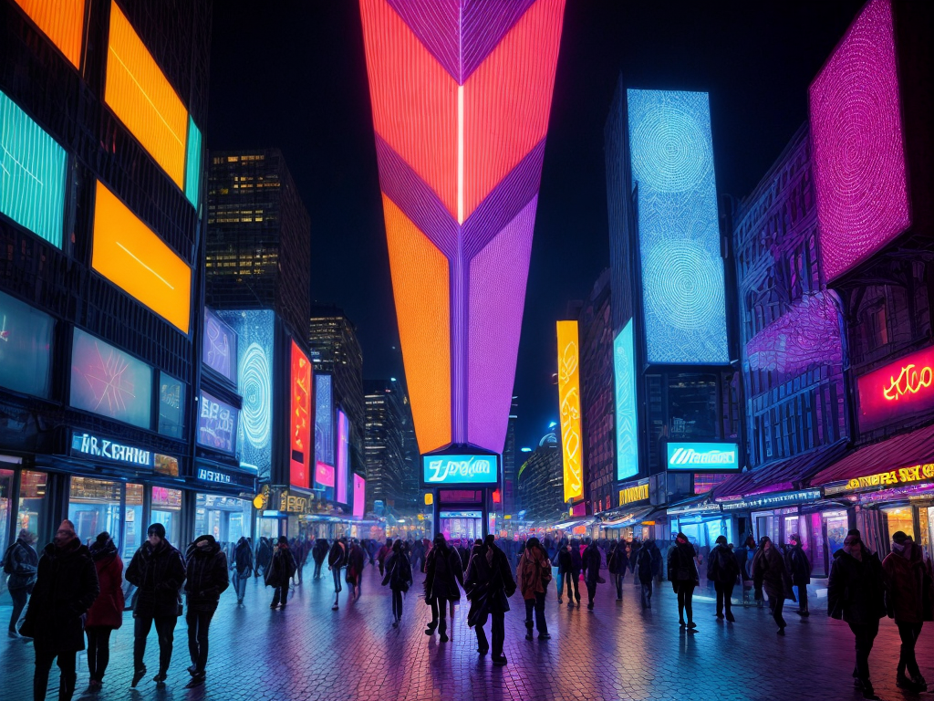 Interactive LED Installations in Public Spaces