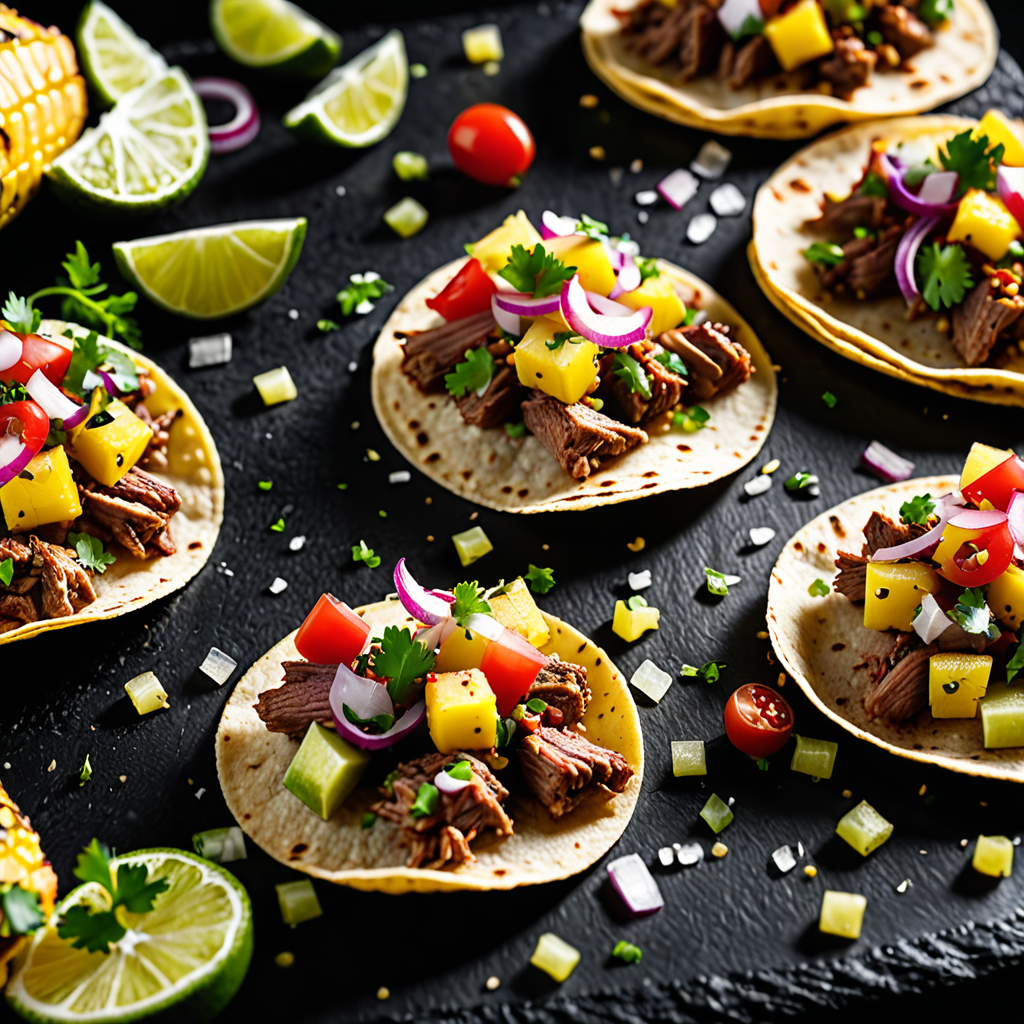 Authentic Carnitas Taco Bites with Pineapple Salsa