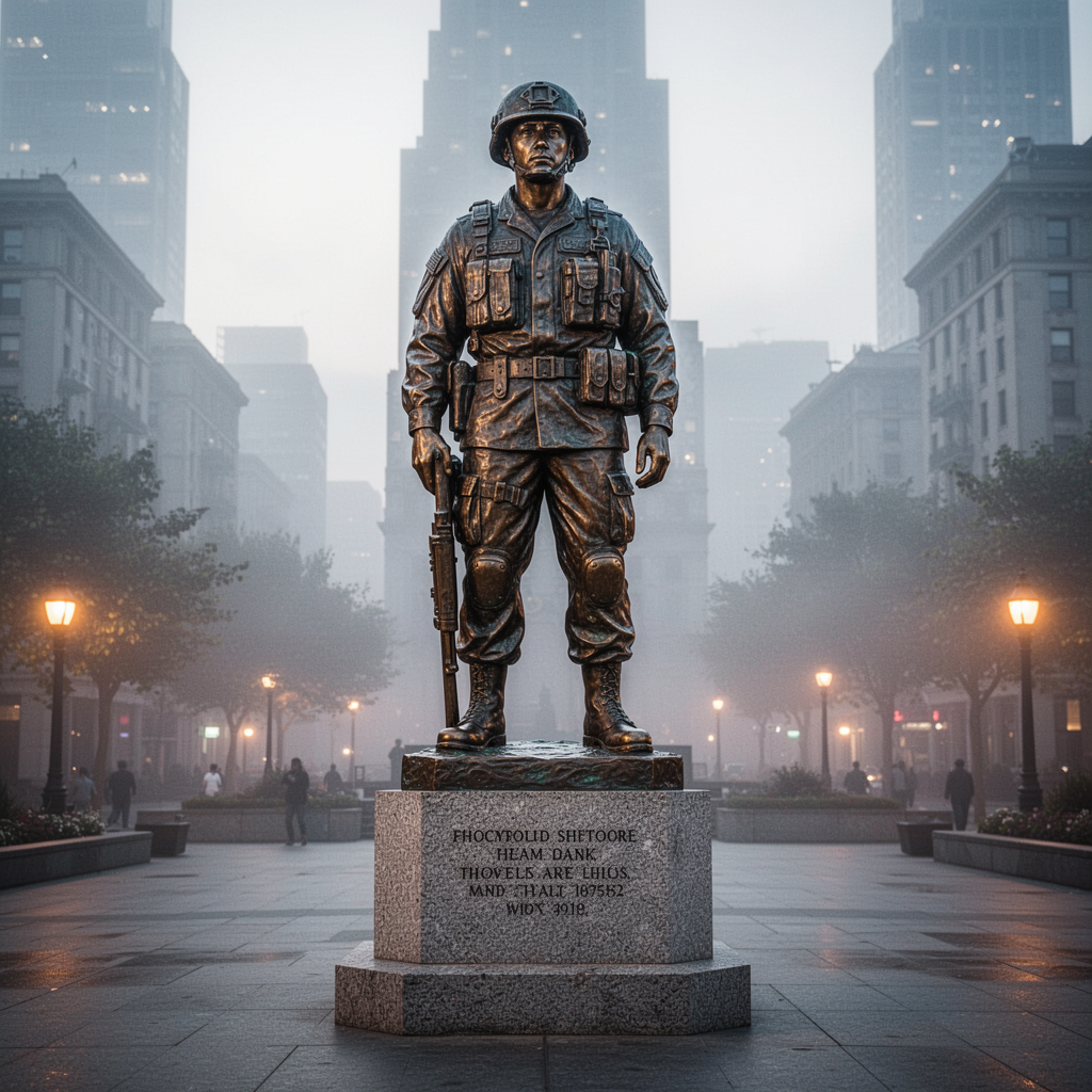 Скульптура солдата
