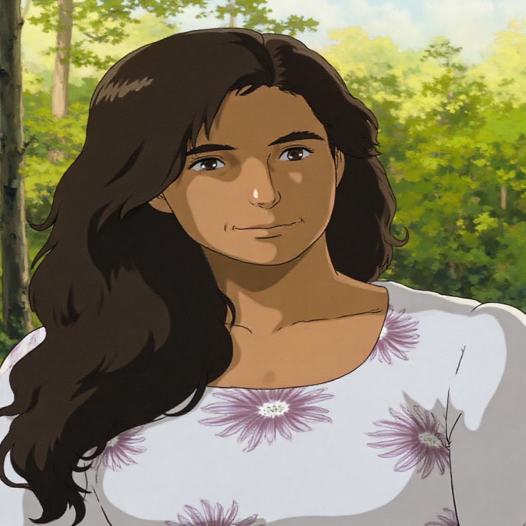 please turn this image to ghibli style