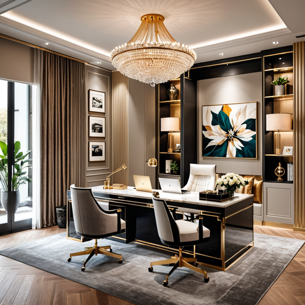 Luxe Living: Stylish Ideas for a High-End Home Office