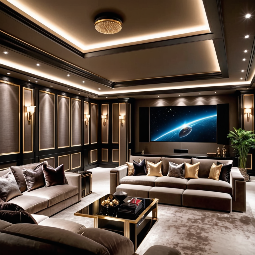 Luxurious Living Spaces: Designing a Sophisticated Home Theater