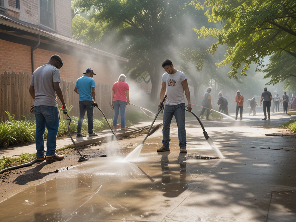 How Pressure Washing Can Transform Community Spaces