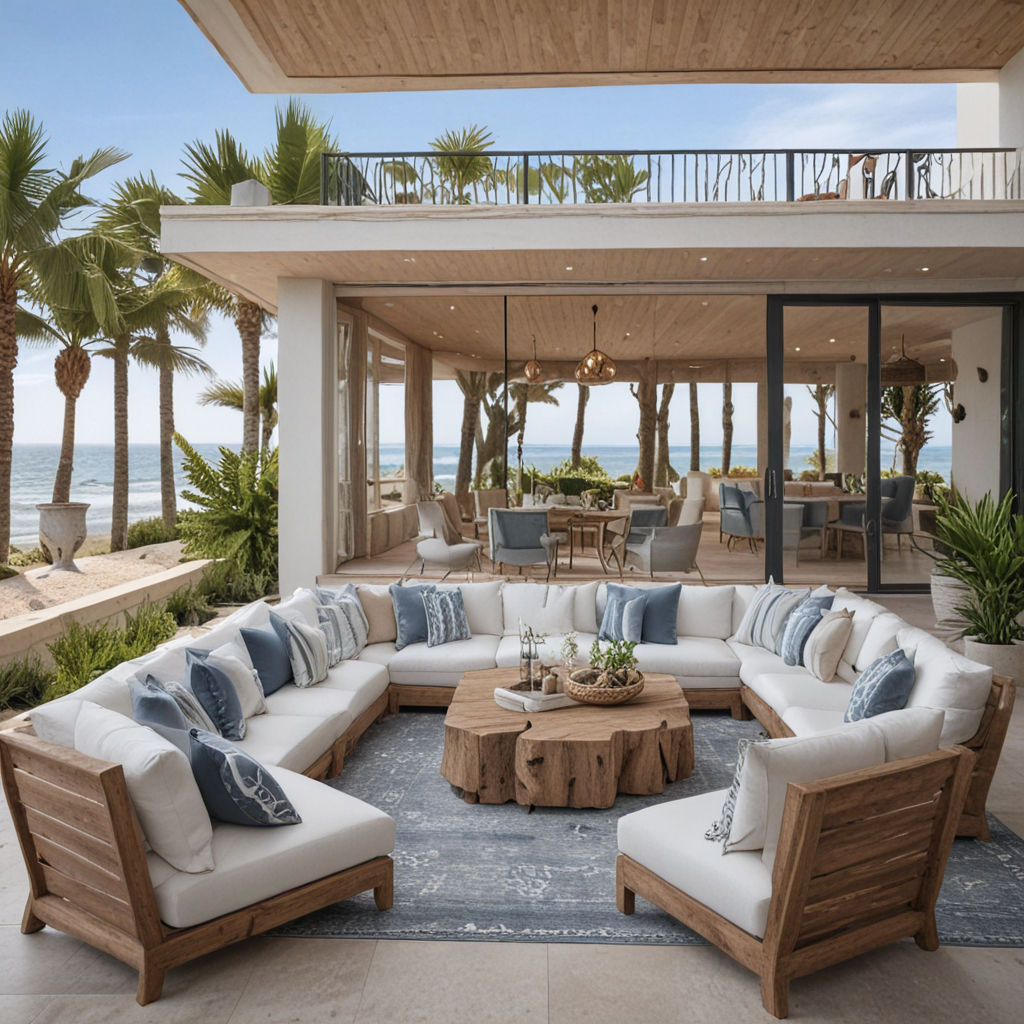 Designing an Outdoor Living Space with a Contemporary Coastal Vibe
