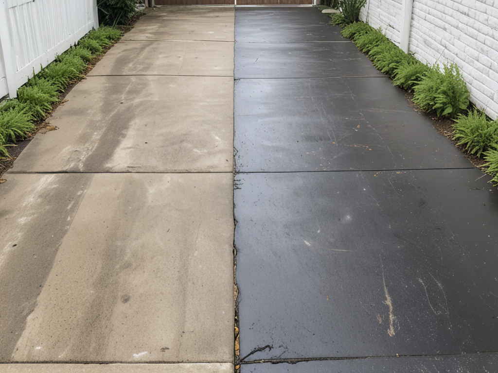 Transform Your Driveway: Before and After Pressure Washing
