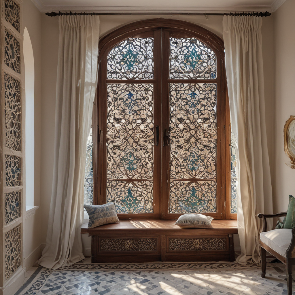 Moroccan Magic: Intricate Tile Patterns in Window Treatments